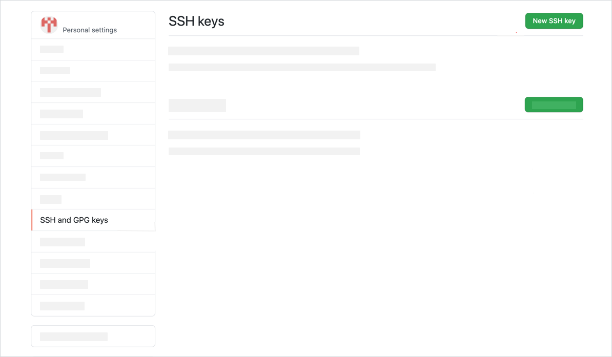 Create a new SSH key